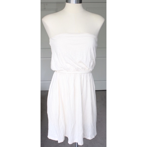 Strapless White Dress - Picture 1 of 3